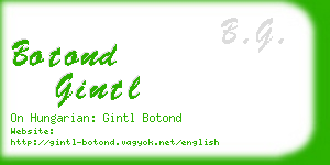 botond gintl business card